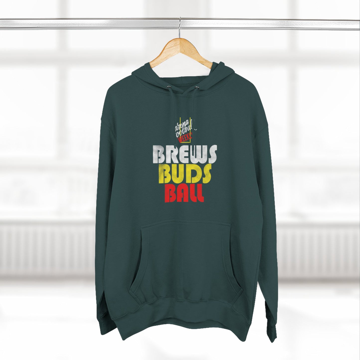 Brews Buds Ball Fleece Hoodie — Arena Football Weekly Hoodie
