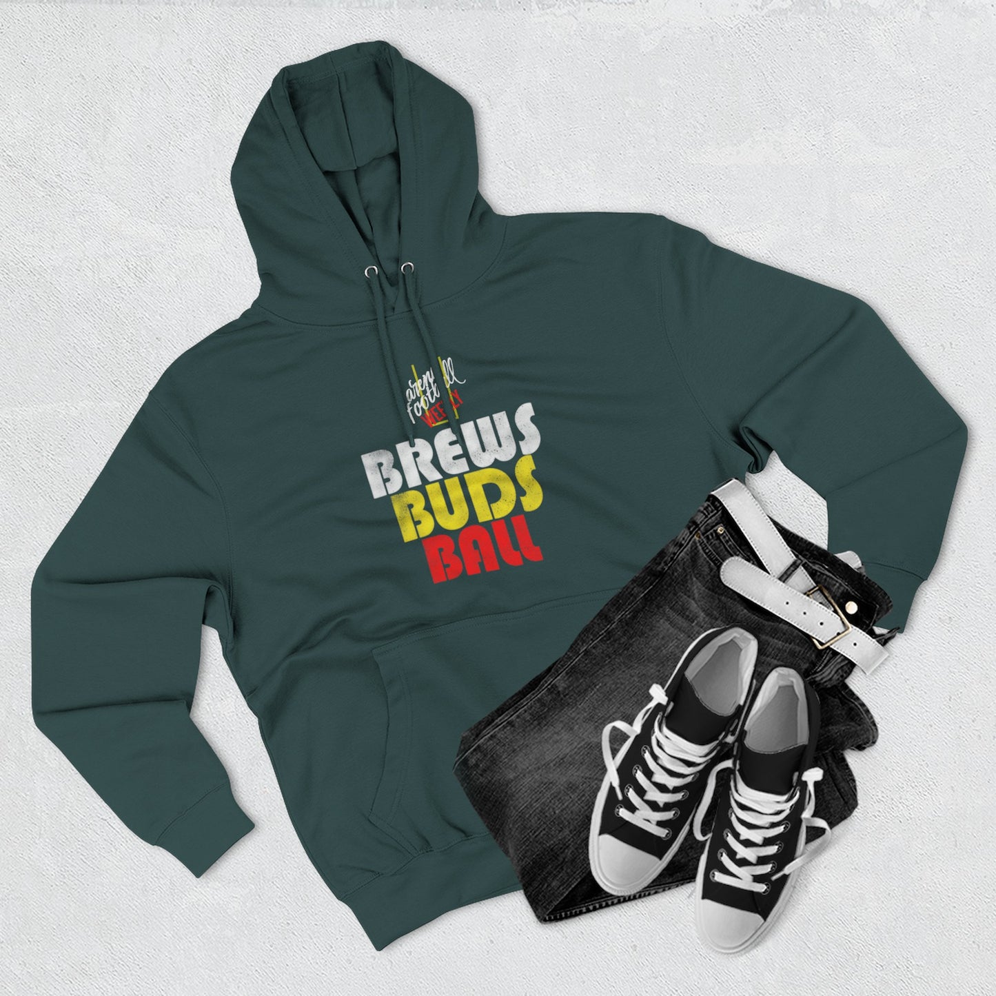 Brews Buds Ball Fleece Hoodie — Arena Football Weekly Hoodie