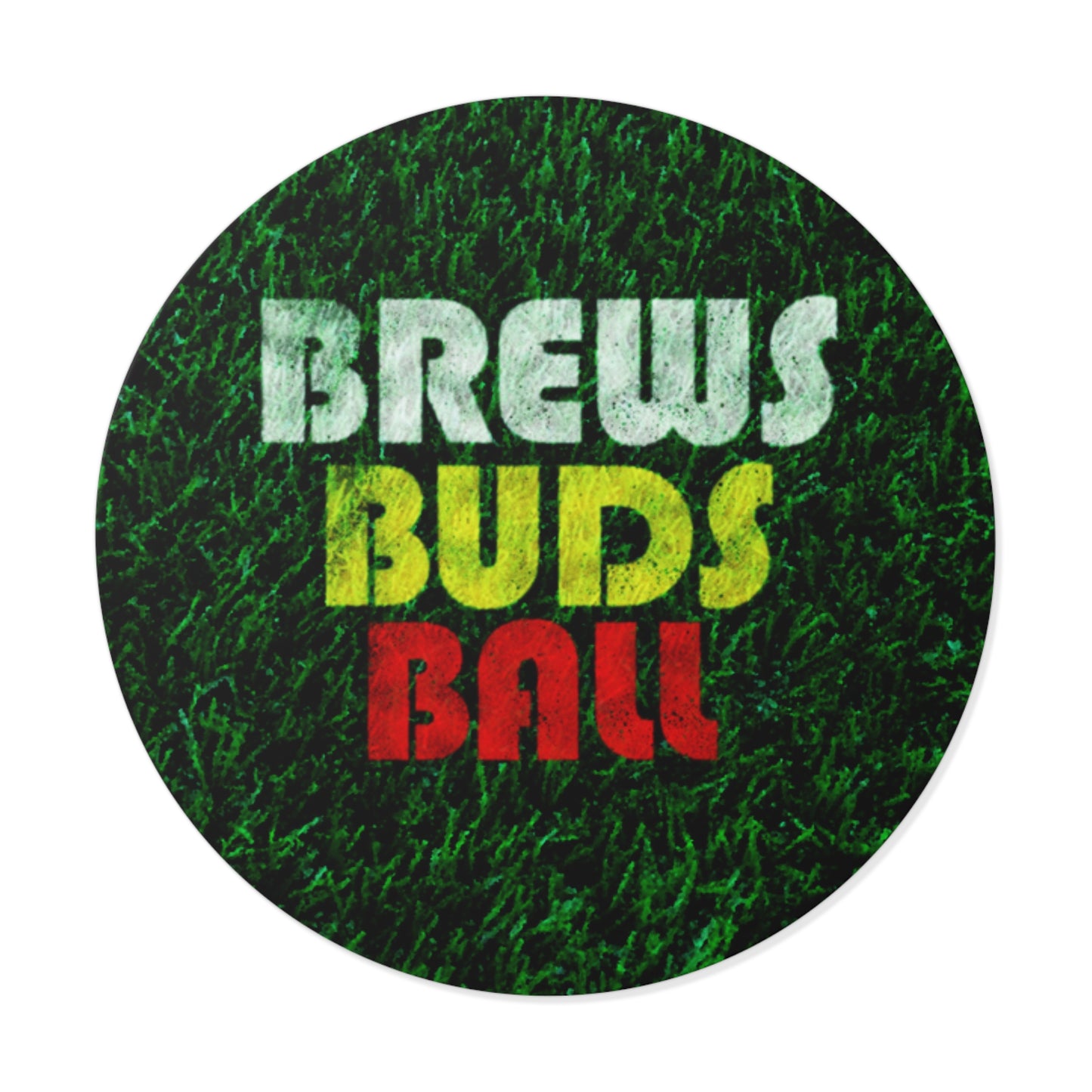 Brew Buds Ball Round Vinyl Sticker
