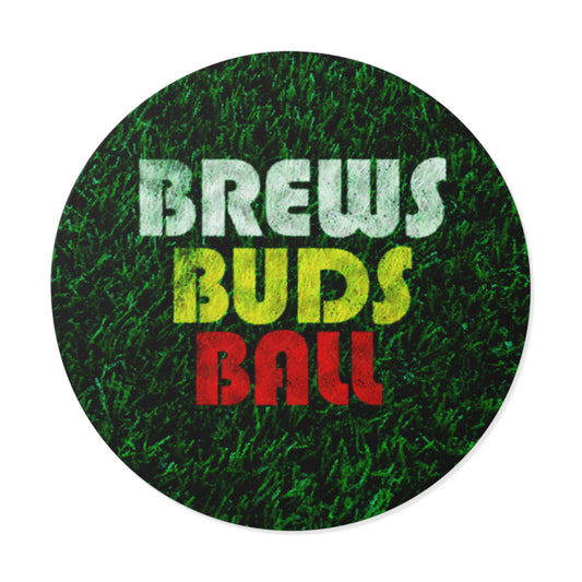 Brew Buds Ball Round Vinyl Sticker