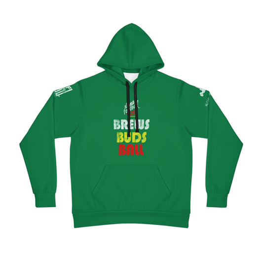 Brews Buds Ball Athletic Hoodie —Green Arena Football Weekly Hoodie