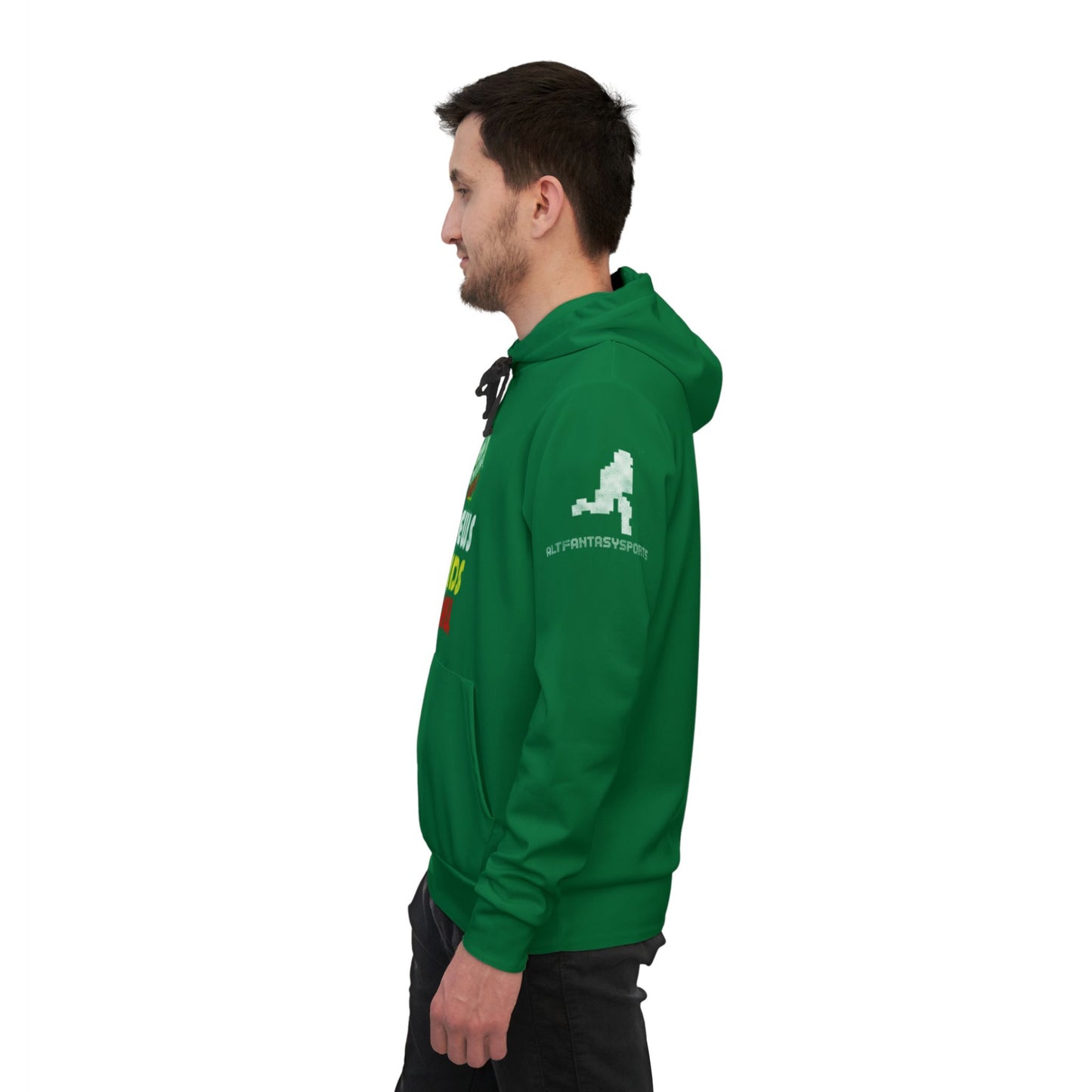 Brews Buds Ball Athletic Hoodie —Green Arena Football Weekly Hoodie