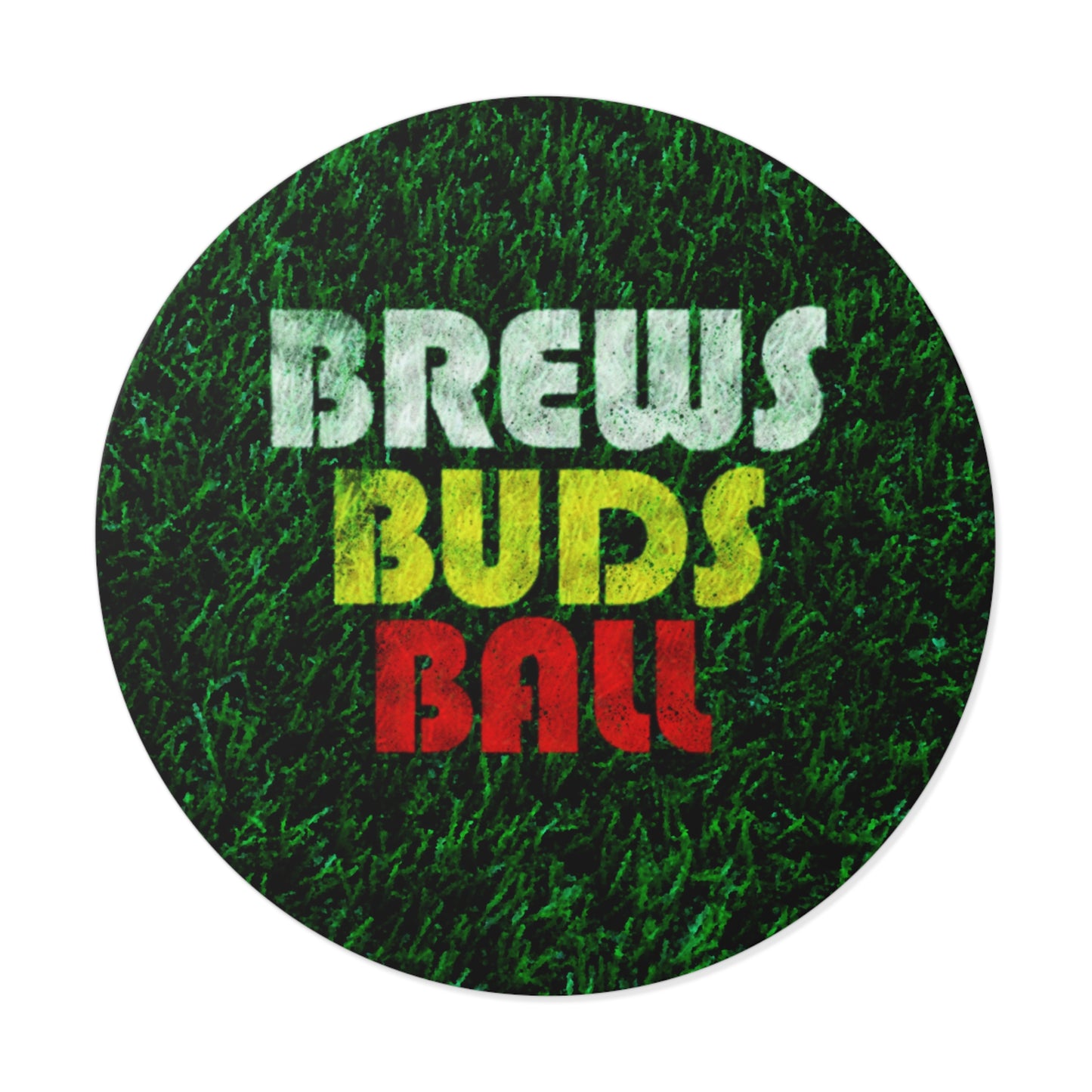 Brew Buds Ball Round Vinyl Sticker