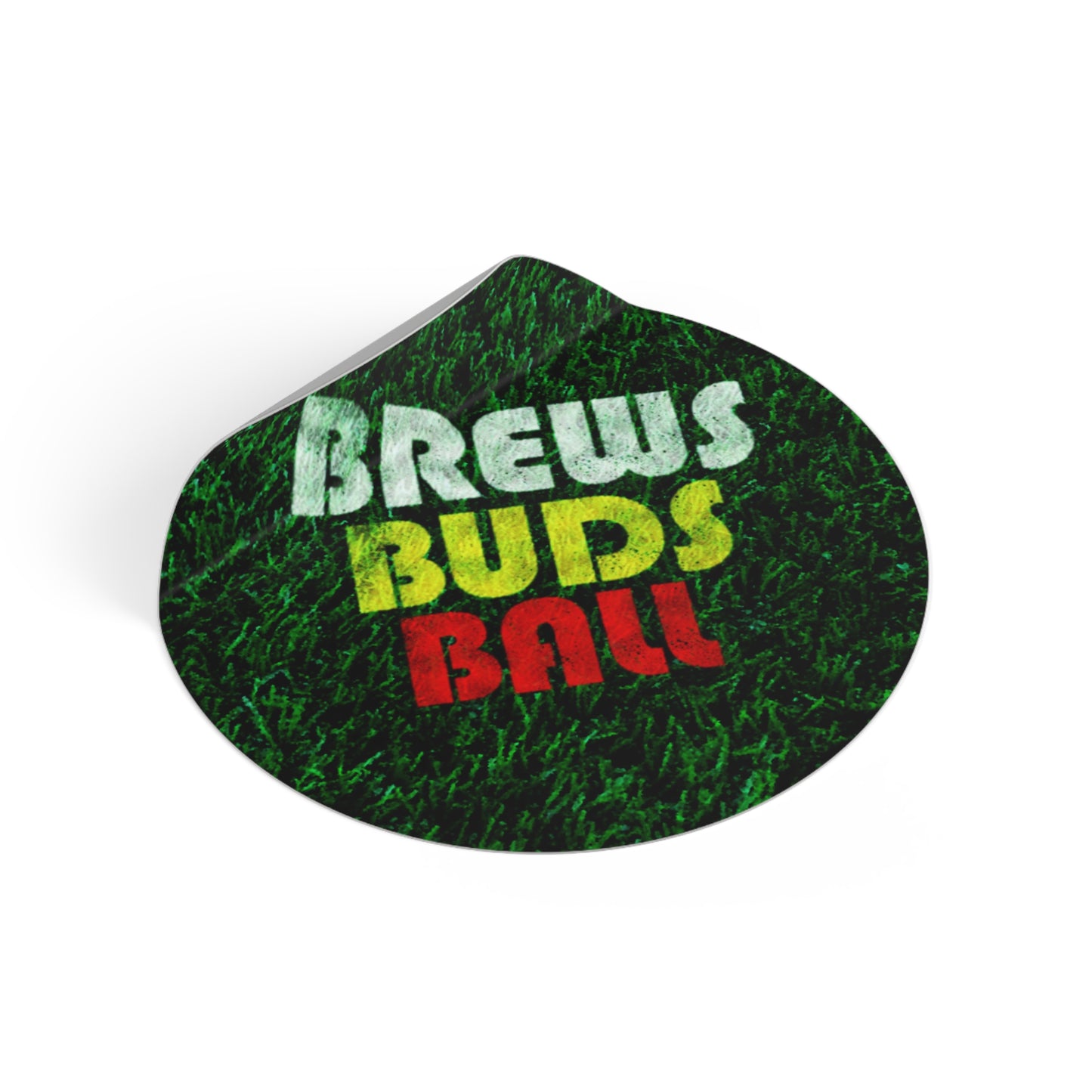 Brew Buds Ball Round Vinyl Sticker