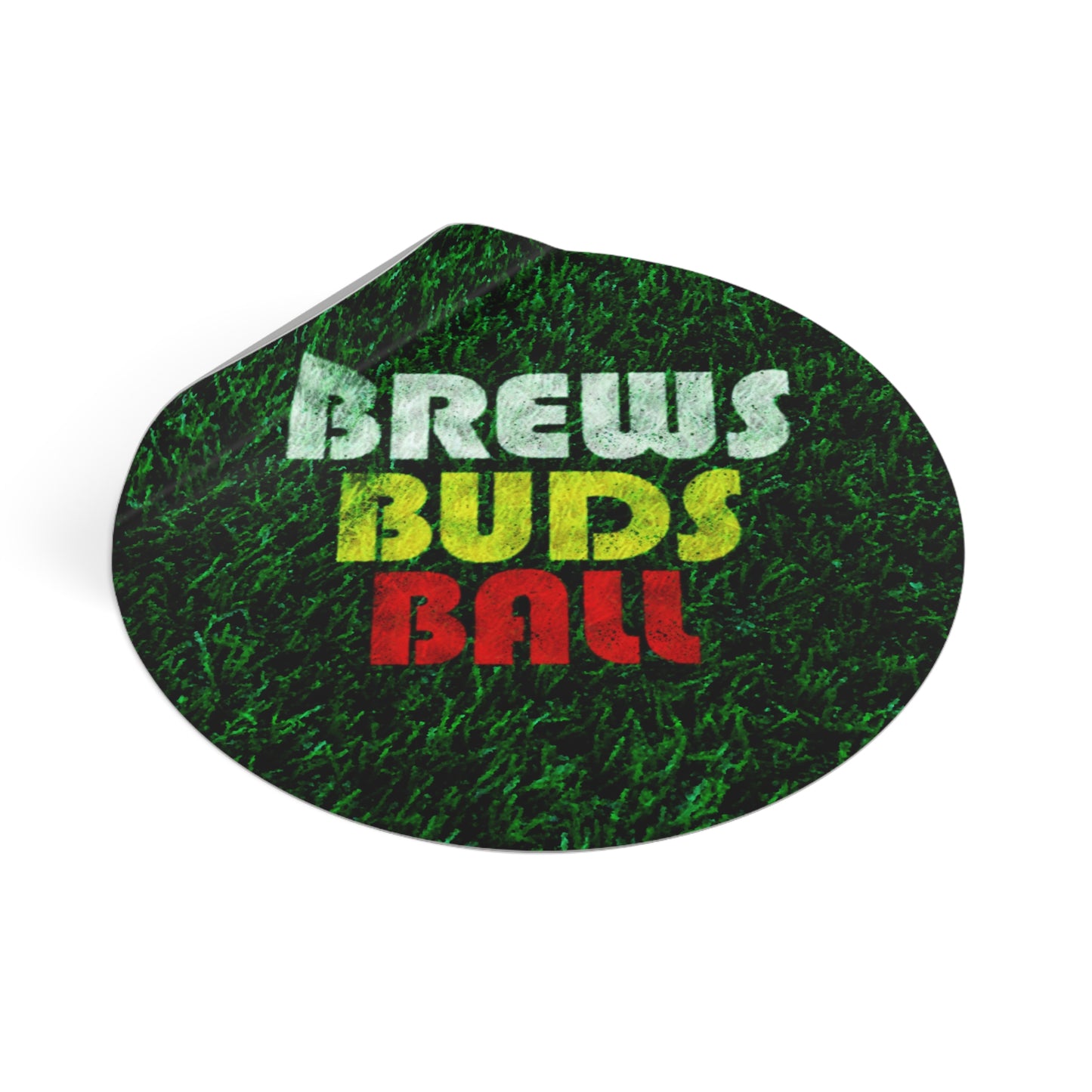 Brew Buds Ball Round Vinyl Sticker