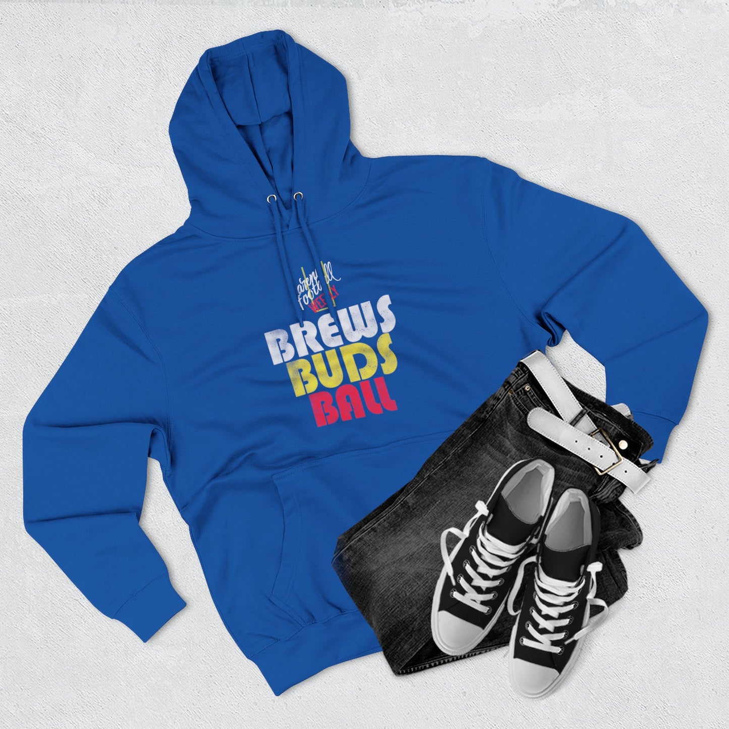 Brews Buds Ball Fleece Hoodie — Arena Football Weekly Hoodie